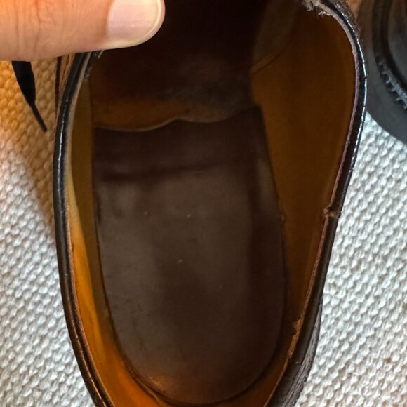 Vintage Longwing Brogue Leather Shoes with Cat’s Paw Soles - Picture 3 of 7